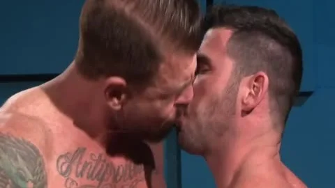 Taking Rocco Steele's humongous cock Up His wazoo