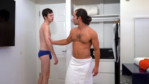 Unexpected Towel Drop Leads to Fun