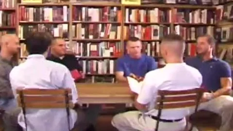 fellowly men receiveting It On At The Library