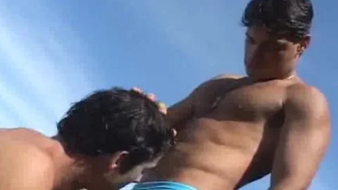 Two fine Greeks fuck On Tthellos stud Rocks