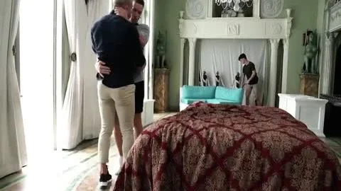 Two lewd Hung Dads pound A teen