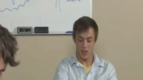 Brice Carson bangs Ashton Rush hardcore When No One’s In The Classroom