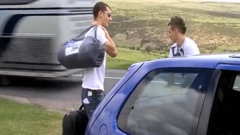 two English men Jacking And sucking In Camp Tent 1