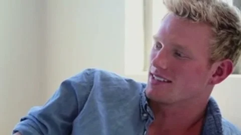 slut blonde seduce camera dude