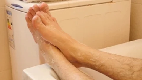 Twinky Feet: Erotic Adam tease uncut dick
