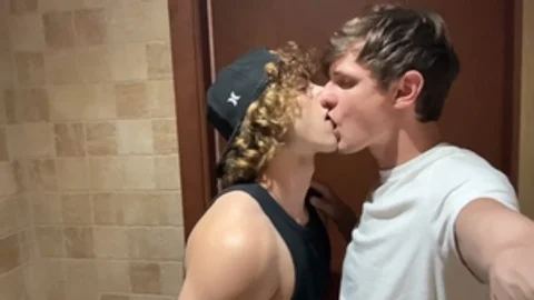 Creampie marks end of bathroom break