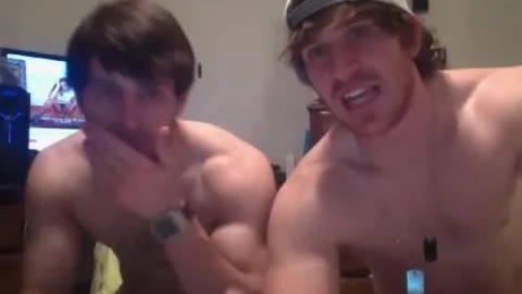 two filthy handsome straight twinks Go homosexual,engulf wang,dildo first Time On web camera