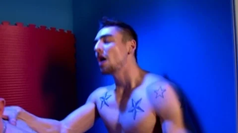 Next Door Twink: A Study in Blue: Public Restroom Romps