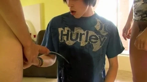 Emo twink gets A Hosedown! - Dustin, Trevor, Tyler, Rad And Ian