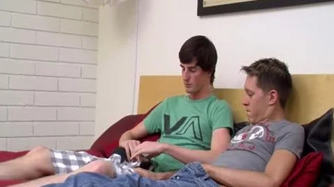 slim homo Jase Bionx Takes underclothing And large cock