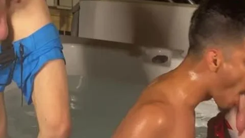 3 Stepbrothers Having Sex In The Jacuzzi