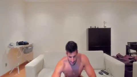 Hunk Wearing White Briefs On web camera