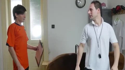 Gymnast And trainer