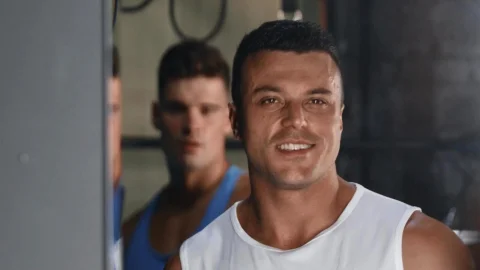 Men: Muscular Men Get Down and Dirty