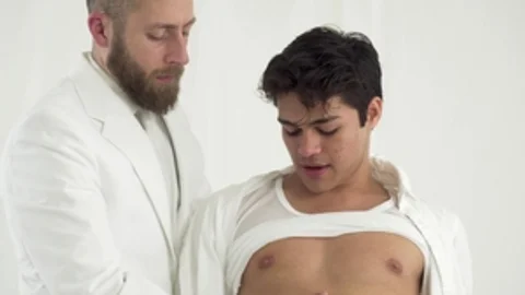 MissionaryBoys: Pretty Elder Wolf hard masturbating group sex
