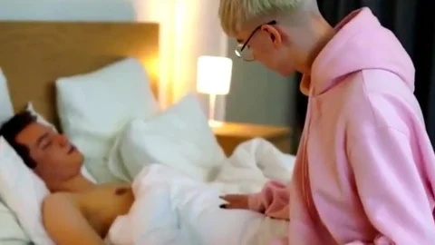 blonde Femboy gets plowed raw