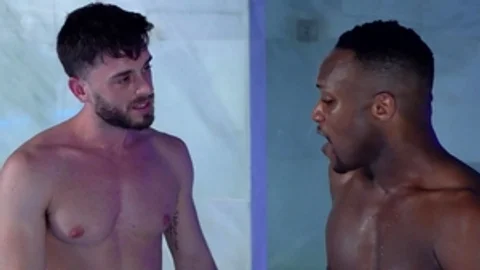 FalconStudios - Ebony bodybuilder receives hard nailining