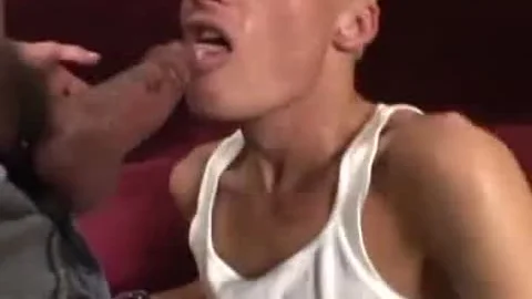 cute twink with dyed hair receives his ass destroyed