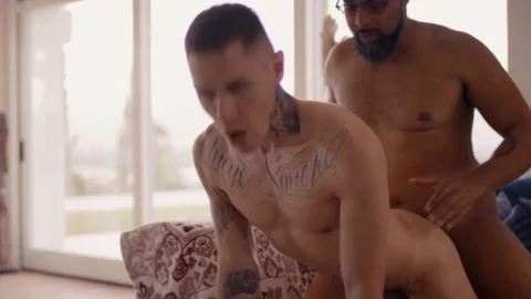IconMale - Tattooed american impressed by big black dick daddy