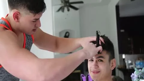 Bodybuilder Eddie Alvarado plows Uncut legal age teenager Jerry Cabrera