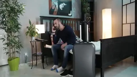 Pizza Delivery boy gets bare