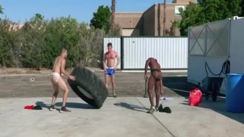 3 cocks engulf & dril bare After Workout - Liam Cyber And Kurtis Wolfe