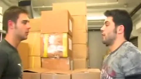 Coworkers banging Store Room