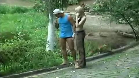 Brazilian transsexual From Rio With big pantoons pokes Each Otthis chabr With A dude