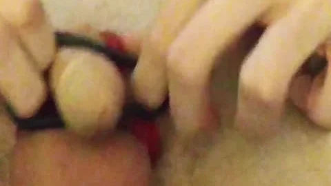 Playing With arsehole Using Fingers, butthole Beads