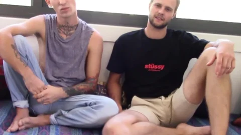AmateursDoIt - Maxime next to Dennis on the couch