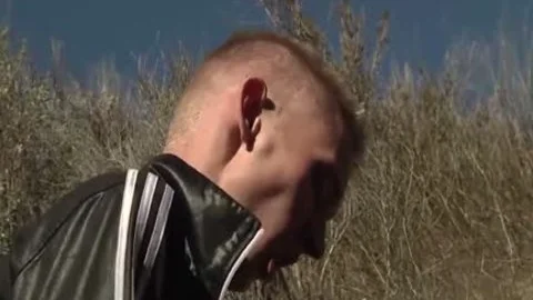 Astonishing teen Chris Jansen receives A Chav cum Load Outdoor