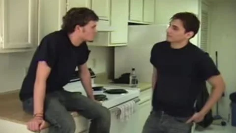 Scruffy College Roommates Do It In The Kitchen