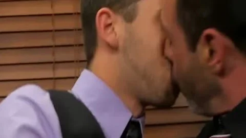 Mike Manchester And Tony Hunter Enjoying anal In The Office
