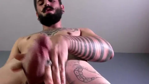 AlternaDudes: Tattooed Gabe Tonic jacking off
