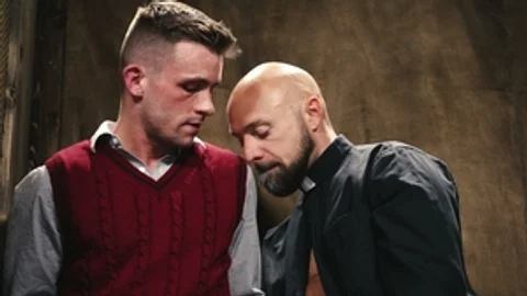 He melts under daddy’s heavy thrusting
