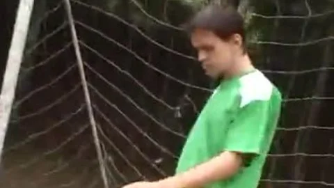 young Soccer Players slam bareback