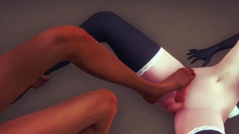 Yaoi Femboy - Nekoi With Simon 2 Femboys cook jerking And Footjoob