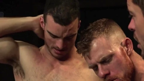 Raging Stallion: Hairy bodybuilder helps with hard pounding