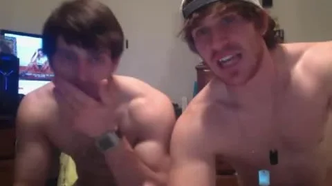 two filthy handsome straight twinks Go homosexual,engulf wang,dildo first Time On web camera