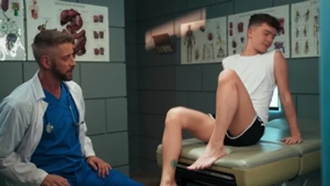 Dr. Johnny Shoots His Load on Feet!